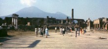 Ruins of the Temple of Jupiter at Pompeii in 1963